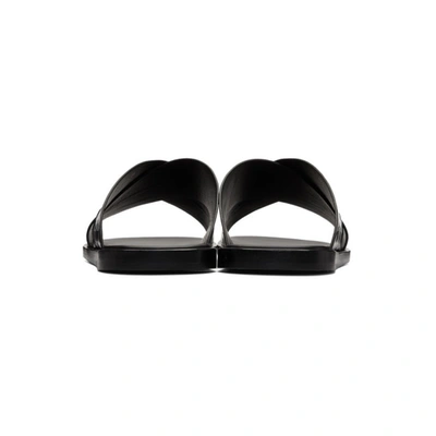 Shop Balenciaga Black Cosy Croc Sandals In 1006 Blkwht