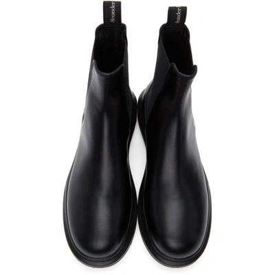 Shop Alexander Mcqueen Black Hybrid Chelsea Boots In 1000black/b