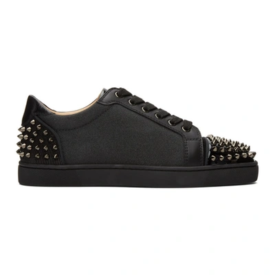 Shop Christian Louboutin Black Seavaste 2 Sneakers In B139 Black