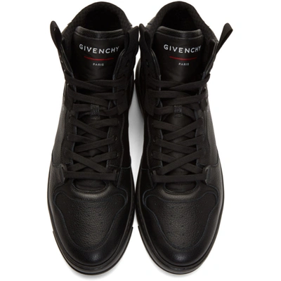 Shop Givenchy Black Wing Sneakers In 001 Black