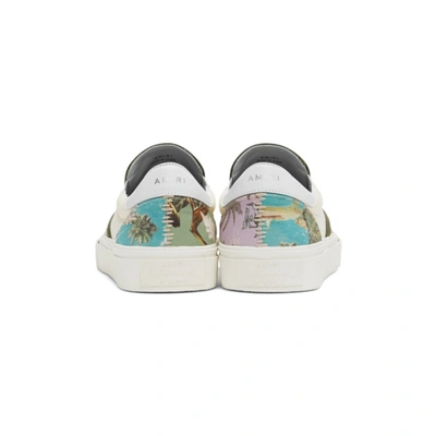 Shop Amiri Multicolor Hawaiian Reconstructed Slip-on Sneakers In Purple