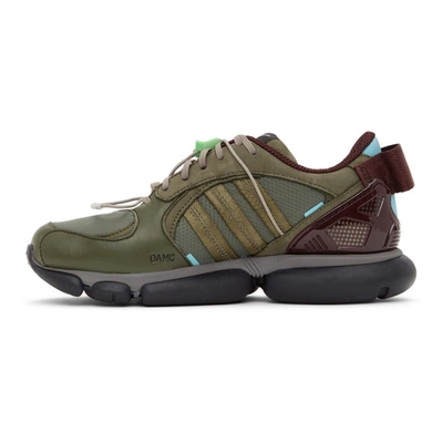 Shop Oamc Khaki Adidas Originals Edition O-6 Sneakers In Militry Grn