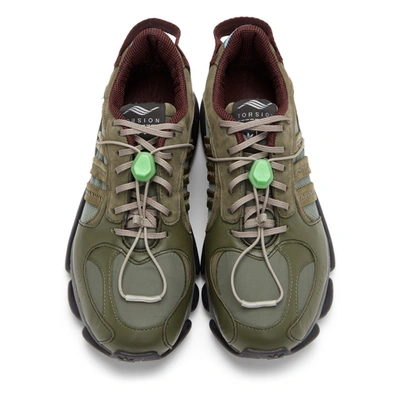 Shop Oamc Khaki Adidas Originals Edition O-6 Sneakers In Militry Grn