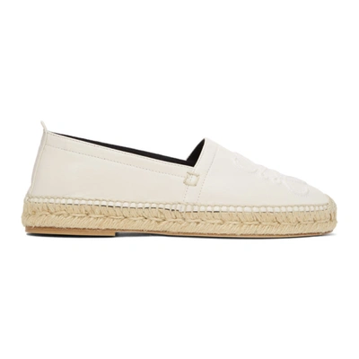 Shop Loewe White Anagram Espadrilles In 1950 Soft W