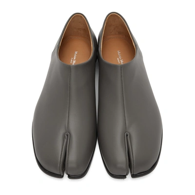 Shop Maison Margiela Grey Tabi Loafer In T8081 Grey