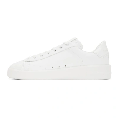 Shop Golden Goose White Pure Star Sneakers In 10100 Optic