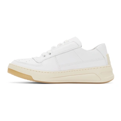 Shop Acne Studios White Perey Lace-up Sneakers