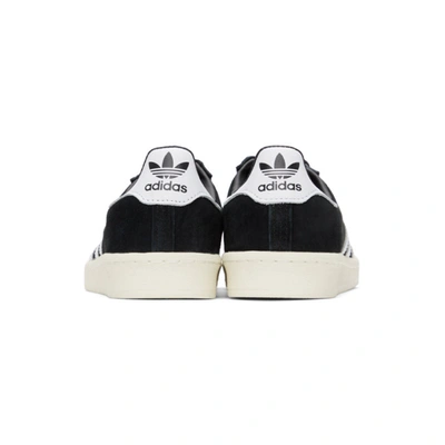 Shop Adidas Originals Black Campus 80s Sneakers In Black/white