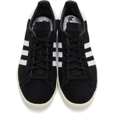 Shop Adidas Originals Black Campus 80s Sneakers In Black/white
