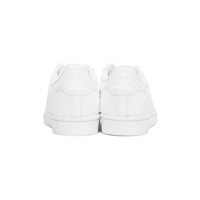 Shop Adidas Originals White Superstar Sneakers In Wht/wht
