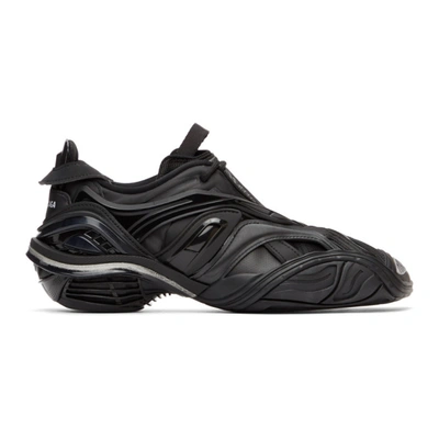 Shop Balenciaga Black Tyrex Sneakers In 1000 Black