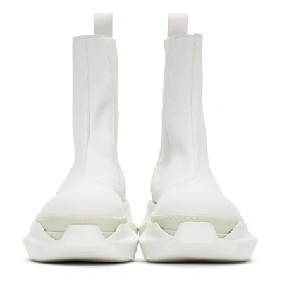 Shop Rick Owens Drkshdw White Abstract Beetle Boots In 111 White