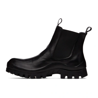 Shop Officine Creative Black Cleantrek 1 Chelsea Boots In Nero 1000