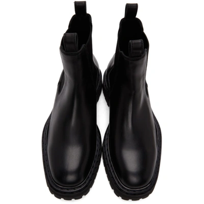 Shop Officine Creative Black Cleantrek 1 Chelsea Boots In Nero 1000