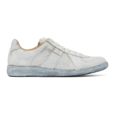 Shop Maison Margiela Grey Replica Sneakers In H7700 Grigi