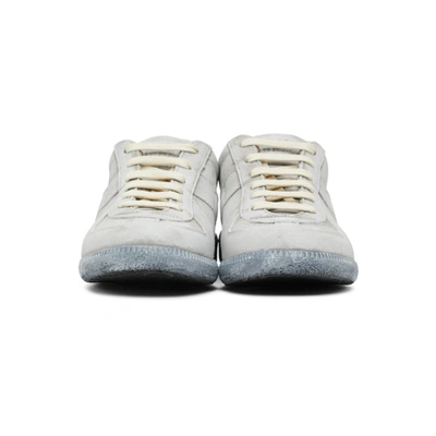 Shop Maison Margiela Grey Replica Sneakers In H7700 Grigi