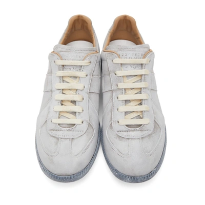 Shop Maison Margiela Grey Replica Sneakers In H7700 Grigi