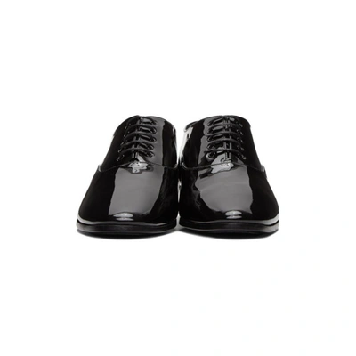 Shop Saint Laurent Black Patent Marius Oxfords In 1000 Nero