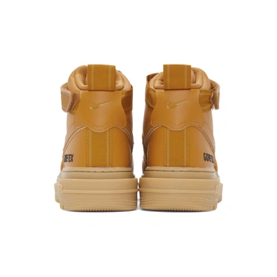 Shop Nike Tan Air Force 1 Gtx Sneakers In 200 Flax/fl