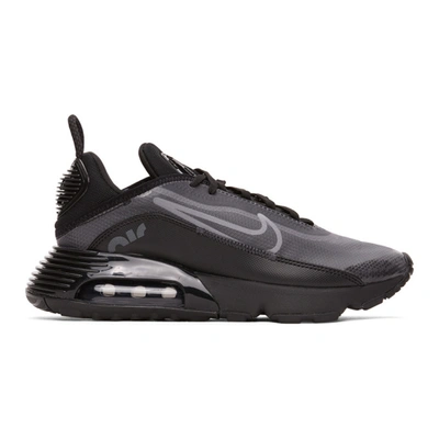 Shop Nike Black & Grey Air Max 2090 Sneakers In Black/ White/wolf Grey/ Anthracite