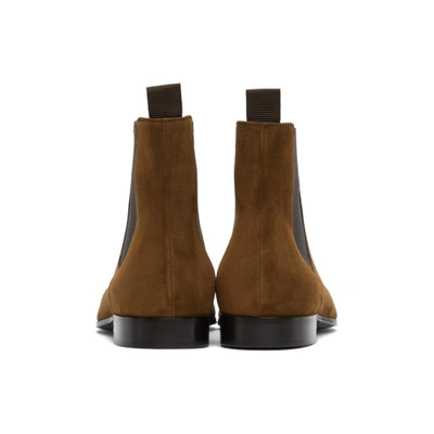 Shop Gianvito Rossi Brown Suede Alain Boots In Texas