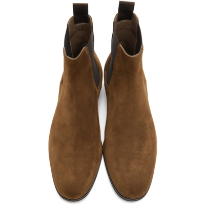 Shop Gianvito Rossi Brown Suede Alain Boots In Texas