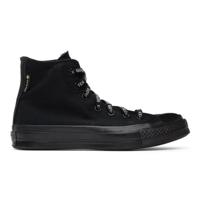 Shop Converse Black Gore-tex® Utility Chuck 70 High Sneakers In Blk/abk/blk