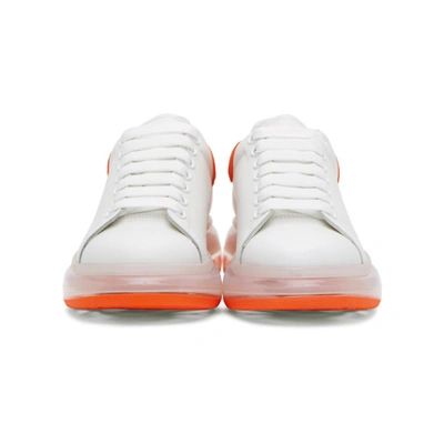 Alexander Mcqueen Alexander Suede Heel Tab Air Bubble Wedge Sole Sneaker In  White | ModeSens
