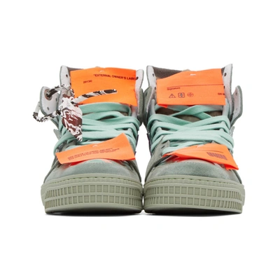 Shop Off-white Green Off Court Sneakers In 5102 Mintwh