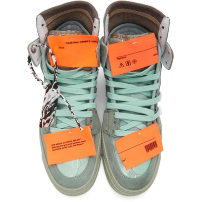 Shop Off-white Green Off Court Sneakers In 5102 Mintwh