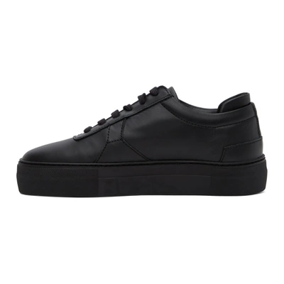 Shop Axel Arigato Black Platform Sneakers In Blackleath