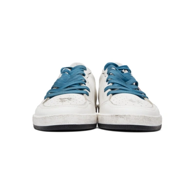 Shop Golden Goose White & Red Python Ball Star Sneakers In White/red/r