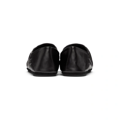 Shop Fendi Black Nappa 'forever ' Loafers In F0abb Black