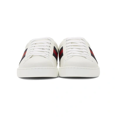 Shop Gucci White Ace Sneakers In 9072 Bianbl