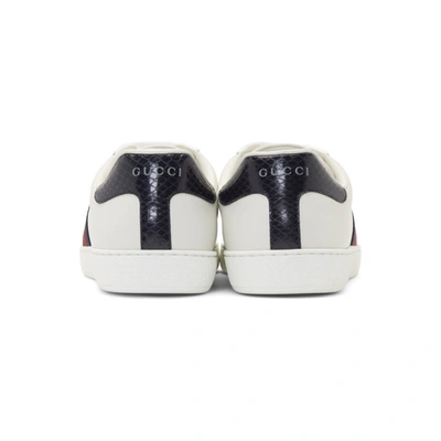 Shop Gucci White Ace Sneakers In 9072 Bianbl