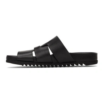 Shop Rick Owens Black Lazarus Sandals In 09 Black