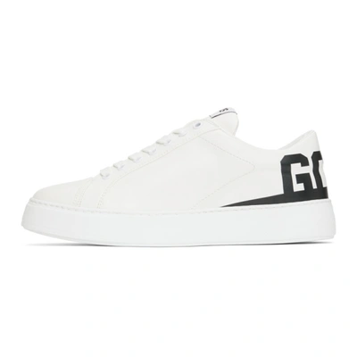 Shop Gcds White And Black Bucket Sneakers In White/blk