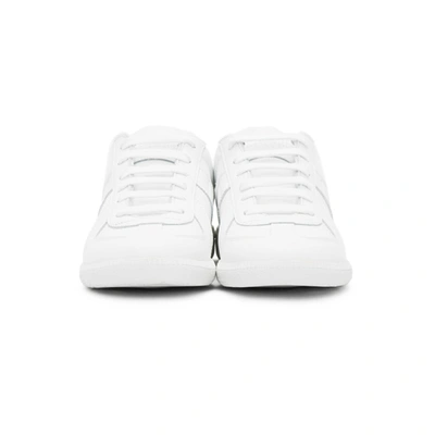 Shop Maison Margiela White Barcode Sneakers