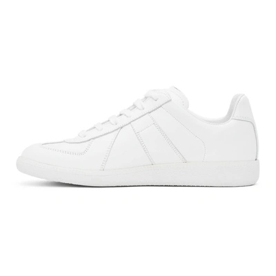 Shop Maison Margiela White Barcode Sneakers