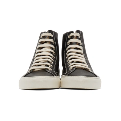 Shop Common Projects Black Tournament High Sneakers In 7547 Black