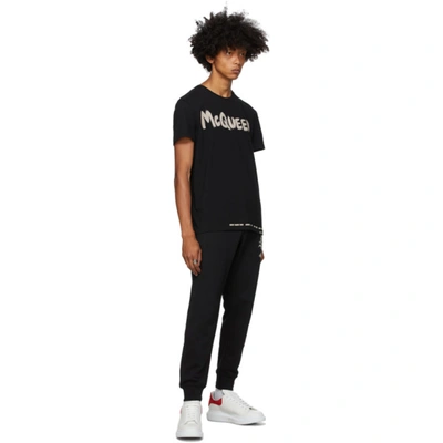 Alexander Mcqueen White Low Top Sneakers With Contrasting Heel With Embossed Logo Lettering In Leather Man In White