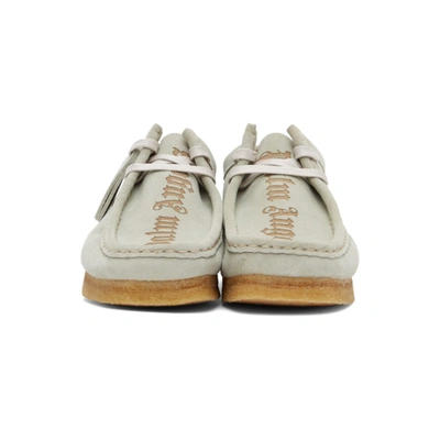 PALM ANGELS 灰色 CLARKS ORIGINALS 联名 WALLABEE 沙漠靴