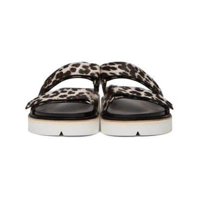 Shop Dries Van Noten Grey & Black Cheetah Print Sandals In 802 Grey