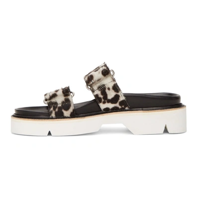 Shop Dries Van Noten Grey & Black Cheetah Print Sandals In 802 Grey