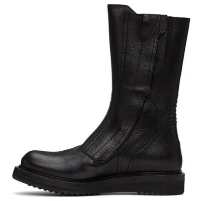 Shop Rick Owens Black Motocross Creeper Boots In 09 Blk