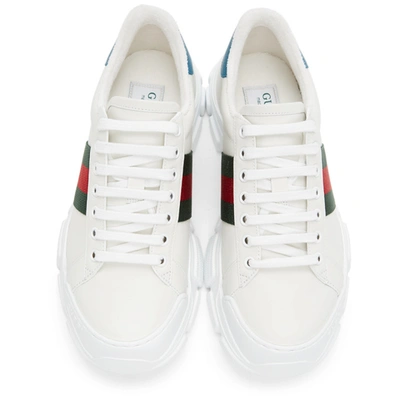 Shop Gucci White Nathane Sneakers In 9071 White