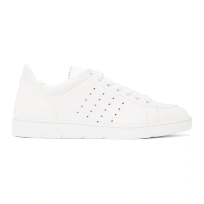 Shop Loewe White Soft Sneaker In 2100 White