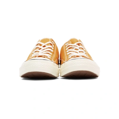 Shop Converse Yellow Chuck 70 Low Sneakers In Sun/blk/egr