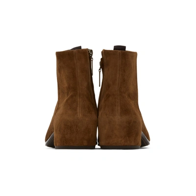 Shop Saint Laurent Tan Suede Caleb Boots In 2330 Land