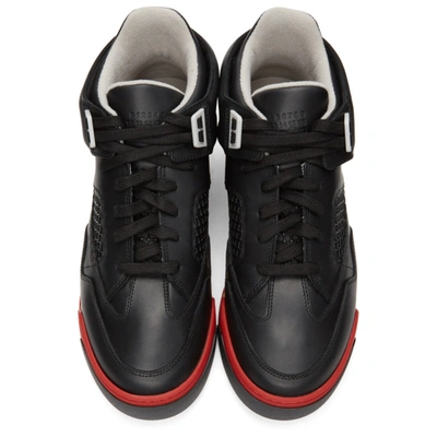 Shop Maison Margiela Black Ddstck Sneakers In White/black